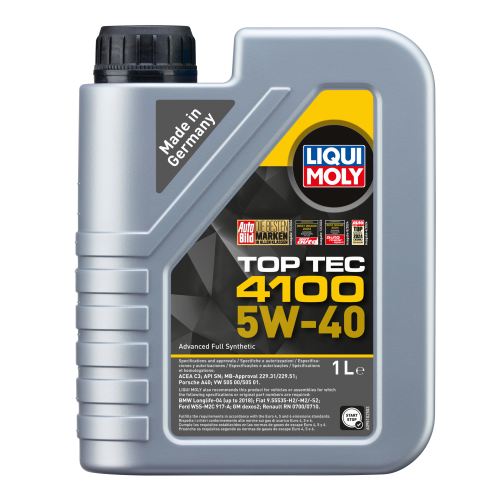 Синтетическое моторное масло Top Tec 4100 5W-40 - 1 л